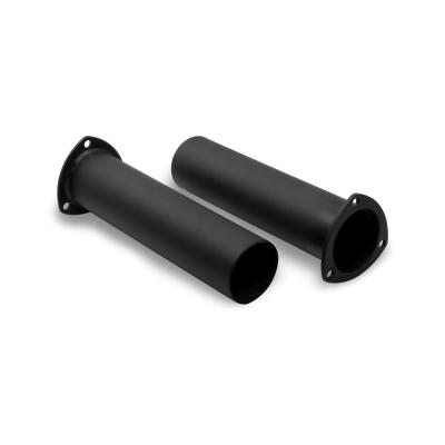 Afterburner Thrust Toobs Header Extension 3.0 Inch Inlet X 12 Inch Long 3-Bolt 16-Gauge Material One Pair FlowTech