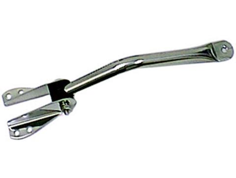 Door Mirror Arm Kit Left Bracket Stainless Steel 55-86 Jeep CJ Rugged Ridge