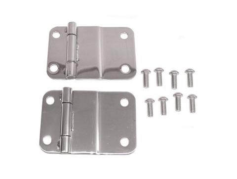 Tailgate Hinge Kit Stainless Steel 76-86 Jeep CJ5/CJ7/CJ8 Scrambler Rugged Ridge