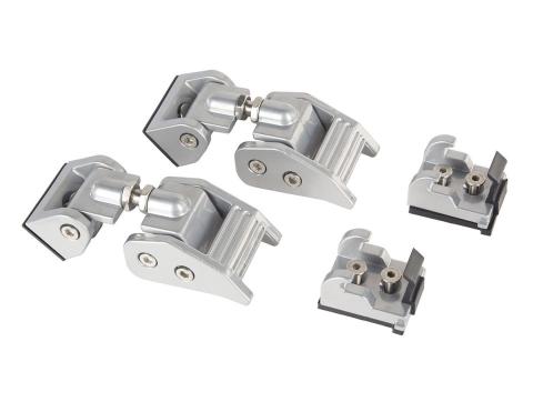 Hood Catch Kit Silver 2018-Present Jeep Wrangler / Gladiator Rugged Ridge