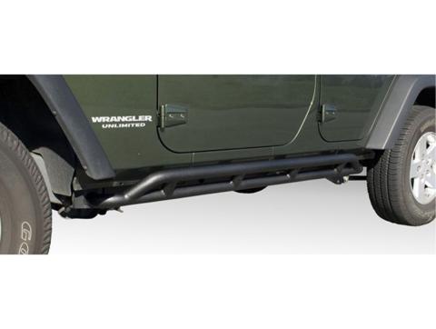 RRC Rocker Guard Kit Black 07-18 Jeep Wrangler Unlimited JKU 4 Door Rugged Ridge