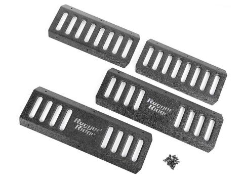 RRC Side Armor Guard Plate Kit 07-18 Jeep Wrangler JKU Rugged Ridge