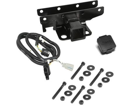 Trailer Hitch Kit Jeep Logo 07-18 Jeep Wrangler JK Rugged Ridge