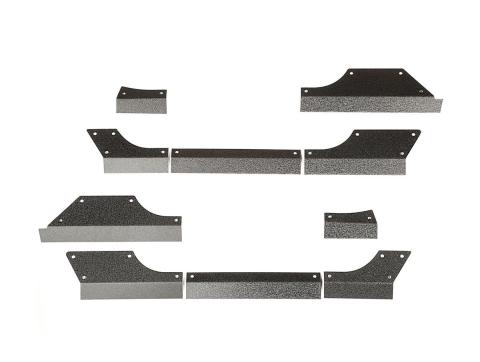 Body Armor Cladding Rocker Panel Guard Steel 07-18 Jeep Wrangler JK Rugged Ridge