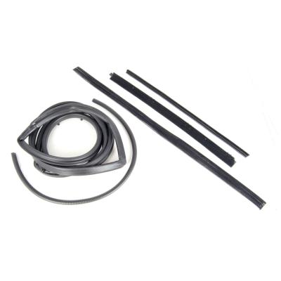 Door Seal Kit Left 5 Piece For Hardtop w/Fixed Vent Window Rubber Driver Side Door On 76-81 CJ OMIX