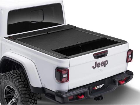 Armis Retractable Locking Bed Covr W/Trail Rails 20-Present Jeep Gladiator JT Rugged Ridge