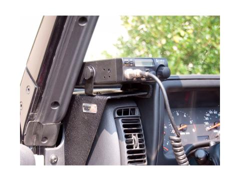 Radio Dash Mount Bracket Kit Cb 97-06 Jeep Wrangler TJ/LJ Rugged Ridge