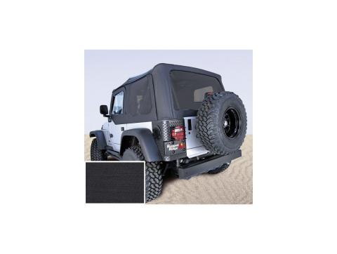 Soft Top No Door Skins Black Tinted Windows 03-06 Jeep Wrangler TJ Rugged Ridge