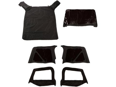 Montana Soft Top Door Skins Black Diamond Tinted 97-06 Wrangler TJ Rugged Ridge