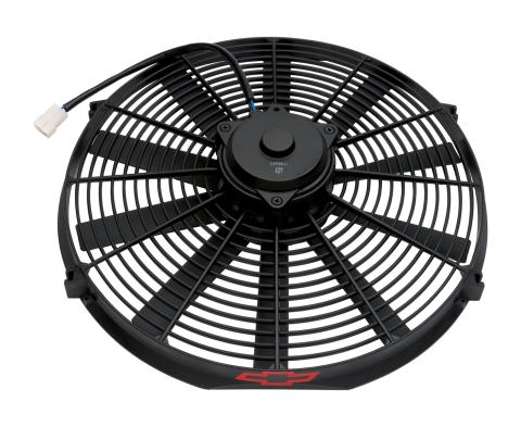 Electric Radiator Fan High Performance Model w/Bowtie Logo 16 Inch 2100CFM Chevrolet Performance Parts