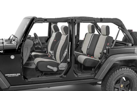 Wrangler JK Unlimited Seat Cover for 13-18 Jeep JK Unlimited Gray Neoprene Pair Diver Down