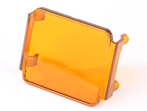 Light Cover 3 Inch Square Amber Rugged Ridge