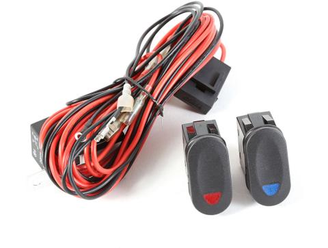 Light Installation Wiring Harness Kit 2 Lights Rugged Ridge