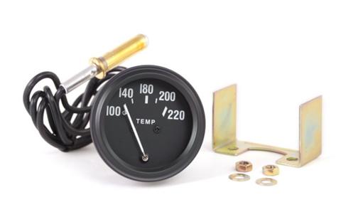 Temperature Gauge Black Face w/White Pointer 100-220 Temp 1948-1949 CJ2A 1948-1953 CJ3A And 1953-1967 CJ3B (2 OMIX