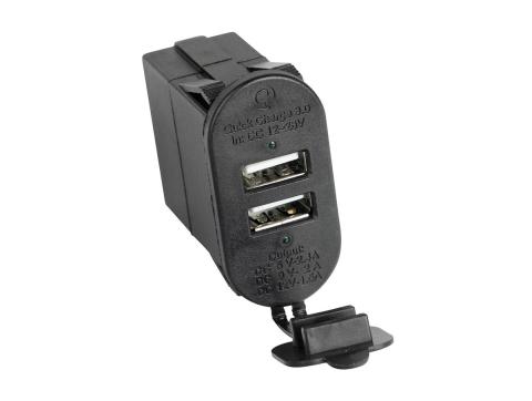 Dual USB Port with Qi Capabilities 3.0 Rugged Ridge