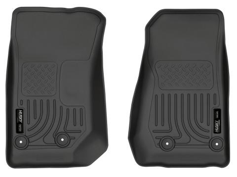 Weatherbeater Front Floor Liners For 2014-2017 Jeep Wrangler 2018 Jeep Wrangler Husky Liners