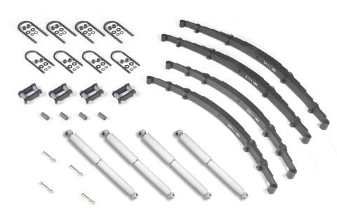 Suspension Master Rebuild Kit Includes Leaf Springs Shocks U-Bolts Bushings Spring Bolts Shackles If Necessary 1959-1975 CJ5 And CJ6 OMIX
