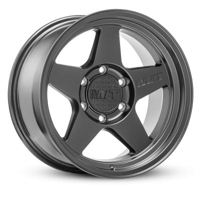 MT Open 5 Wheel 20x9 5 x 6x5.5 Hub Bore 4.256 Satin Black Mickey Thompson