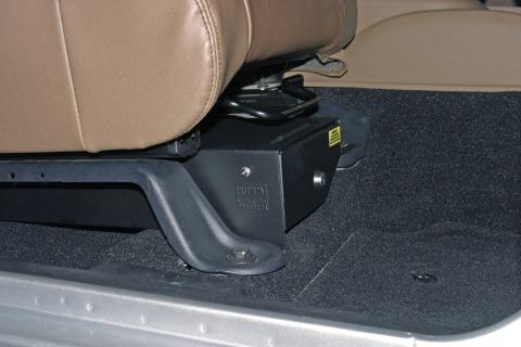 Front Passenger Side Underseat Drawer - 07-18 Wrangjer JK  4-Door 2-Door w/o Flip Seat Black Tuffy Security Products