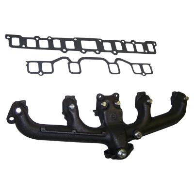 Exhaust Manifold & Gasket Kit for Jeep Select 80+ CJs, YJ, SJ, J-Series w/ 4.2L Crown Automotive