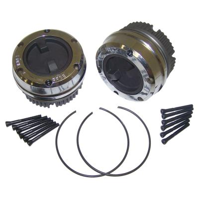 Locking Hub Set for 1974-1991 Jeep SJ, J-Series w/ D44 Front Axle, 19-Spline Hub Crown Automotive