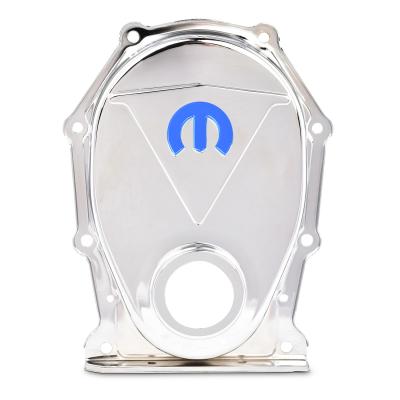 MOPAR Omega M Emblem Timing Chain Cover Chrome Finish Proform