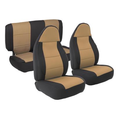 Neoprene Seat Cover Set Front/Rear Tan 03-06 Jeep Wrangler TJ Smittybilt