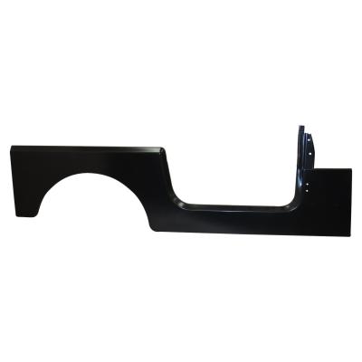 Right Side Panel, Black paintable w/out Jeep Logo for 76-95 CJ-7 & YJ Wrangler Crown Automotive