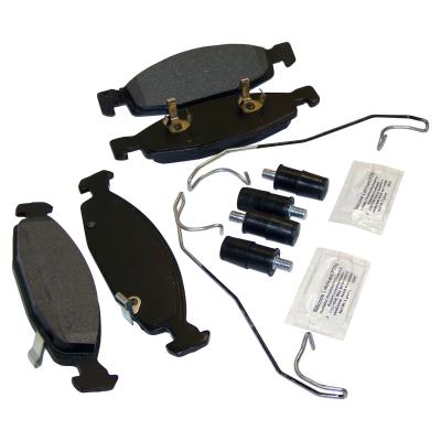 Front Brake Pad Master Kit for 99-02 Grand Cherokee w/ Teves (Black) Calipers Crown Automotive