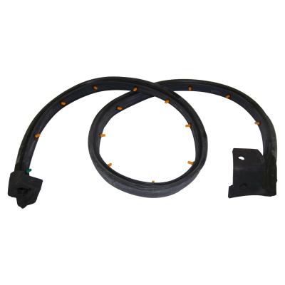 Left Door Weatherstrip for 1997-2006 Jeep TJ Wrangler w/ Half Steel Doors Crown Automotive