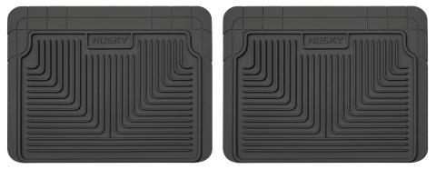 Heavy Duty Floor Mats 2nd Or 3rd Seat Floor Mats Black 20.75 x 16 Inches Husky Liners