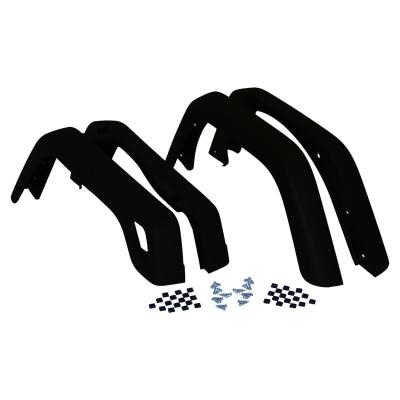 4-Piece 97-06 TJ Wrangler Fender Flare Kit, Black Textured, 3-3/4 Inch Width Crown Automotive