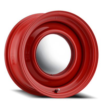 Steel Wheels 15x5 61R Red Smoothie Red 5 On 114.3  Bolt Pattern 6 Offset Allied Wheels