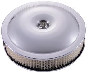 Engine Air Cleaner Assembly 14 Inch Diameter Alunimum Clear Anodized Paper Filter Proform