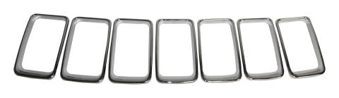 Polished Chrome Grille Insert Set for 2014-2016 Jeep WK Grand Cherokee Crown Automotive