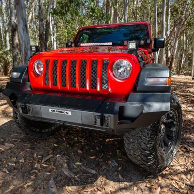 XE Center Hood Light Mount for a 20 Inch Single Row LED Bar Textured Black 2018-2026 Jeep Wrangler JL 2020-2025 Jeep Gladiator Go Rhino