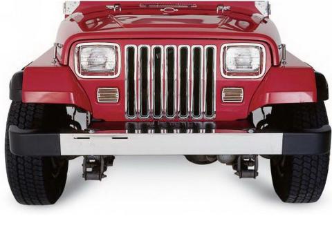 Grille Insert for 1987-1995 Jeep Wrangler YJ, Chrome Rampage