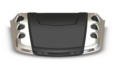 Bullet 1-Piece Hood Scoop for Universal Fitment AVS