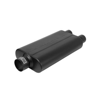 50 Series Delta Flow Chambered Muffler 50 Delta Flow Stainless Steel 3.00 Center In 2.50 Dual Out Moderate Sound Flowmaster
