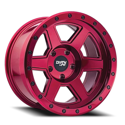 Dirty Life Race Wheels Compound 9315 Gloss Crimson Candy Red 17X9 5-139.7 -12Mm 108Mm