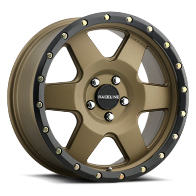 Aluminum Wheels 18x8 Boost 946BZ Satin Bronze 6 Spoke 35 Offset 5 on 127 Bolt Pattern 71.5 Bore Raceline