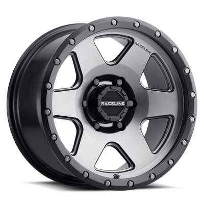 Aluminum Wheels 18x8 Boost 946G Satin Gunmetal Gray 6 Spoke 35 Offset 6 on 120 Bolt Pattern 67.1 Bore Raceline
