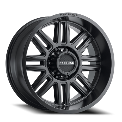 Aluminum Wheels 16x8 Split 948B Satin Black -6 Offset 8 on 170 Bolt Pattern 125.2 Bore Raceline