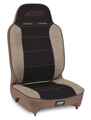 Enduro High Back Reclining Suspension Seat Passenger Side Tan and Black PRP Seats