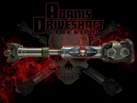 Adams Driveshaft Jeep TJ Rubicon Rear 1350 CV Driveshaft Extreme Duty Series