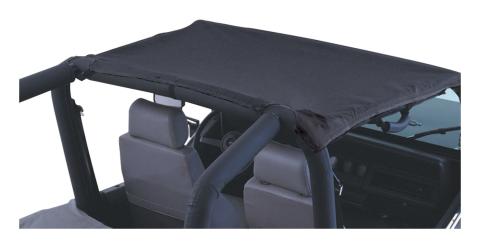 Black Denim Beach Topper for 1987-1991 Jeep YJ Wrangler RT Off Road
