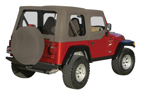 Complete Top for Jeep TJ Wrangler w/o Unlimited Package, w/ Soft Upper Doors RT Off Road