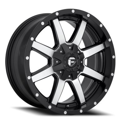Aluminum Wheels 20X9 Maverick D537 8 On 170 Black Machined 125.2 Bore 1 Offset Fuel Off Road Wheels