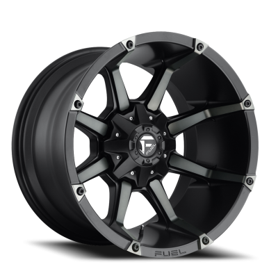 Aluminum Wheels 20X9 Coupler D556 6 On 139.7 Matte Black/Machined Dark Tint 108 Bore 20 Offset Multi Spoke Fuel Off Road Wheels