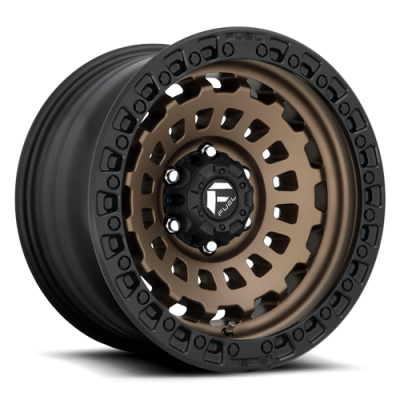 Aluminum Wheels 17X9 Zephyr D634 6 On 135 Matte Bronze W/Black Bead Ring 87.1 Bore 1 Offset Fuel Off Road Wheels